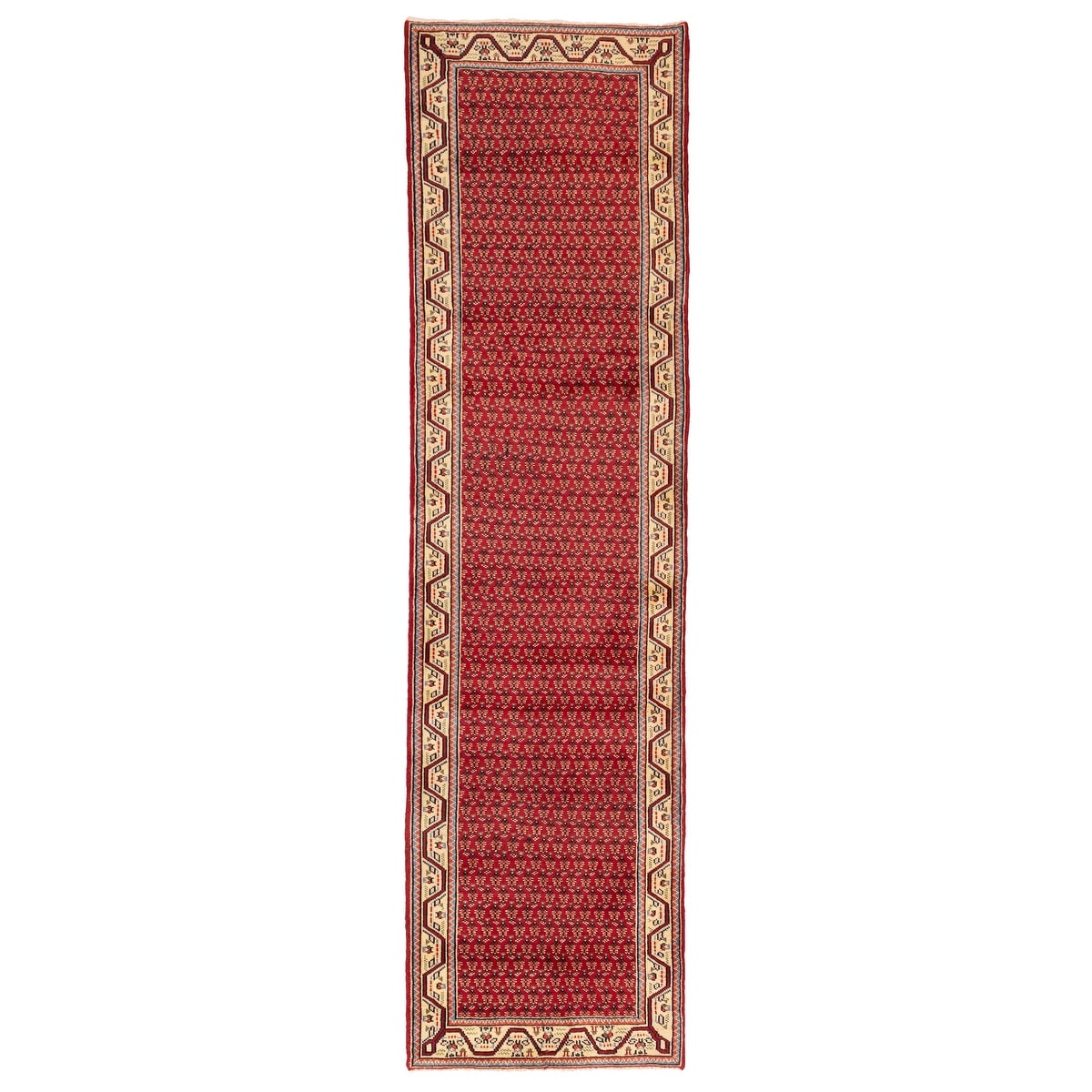 Ecarpetgallery Hand Knotted Royal Mahal Red Wool Rug 211 X 111