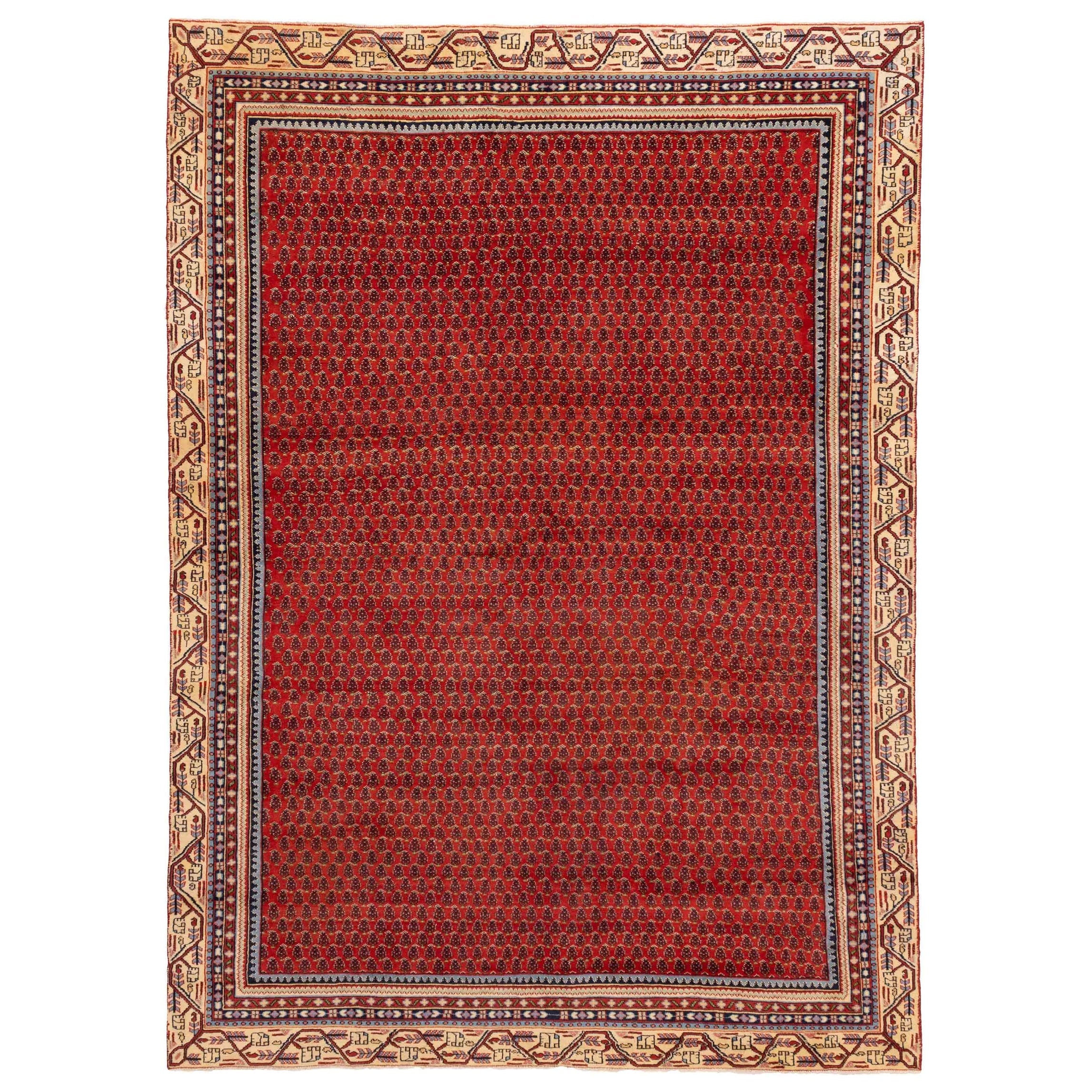 Ecarpetgallery Hand Knotted Royal Mahal Red Wool Rug 73 X 102