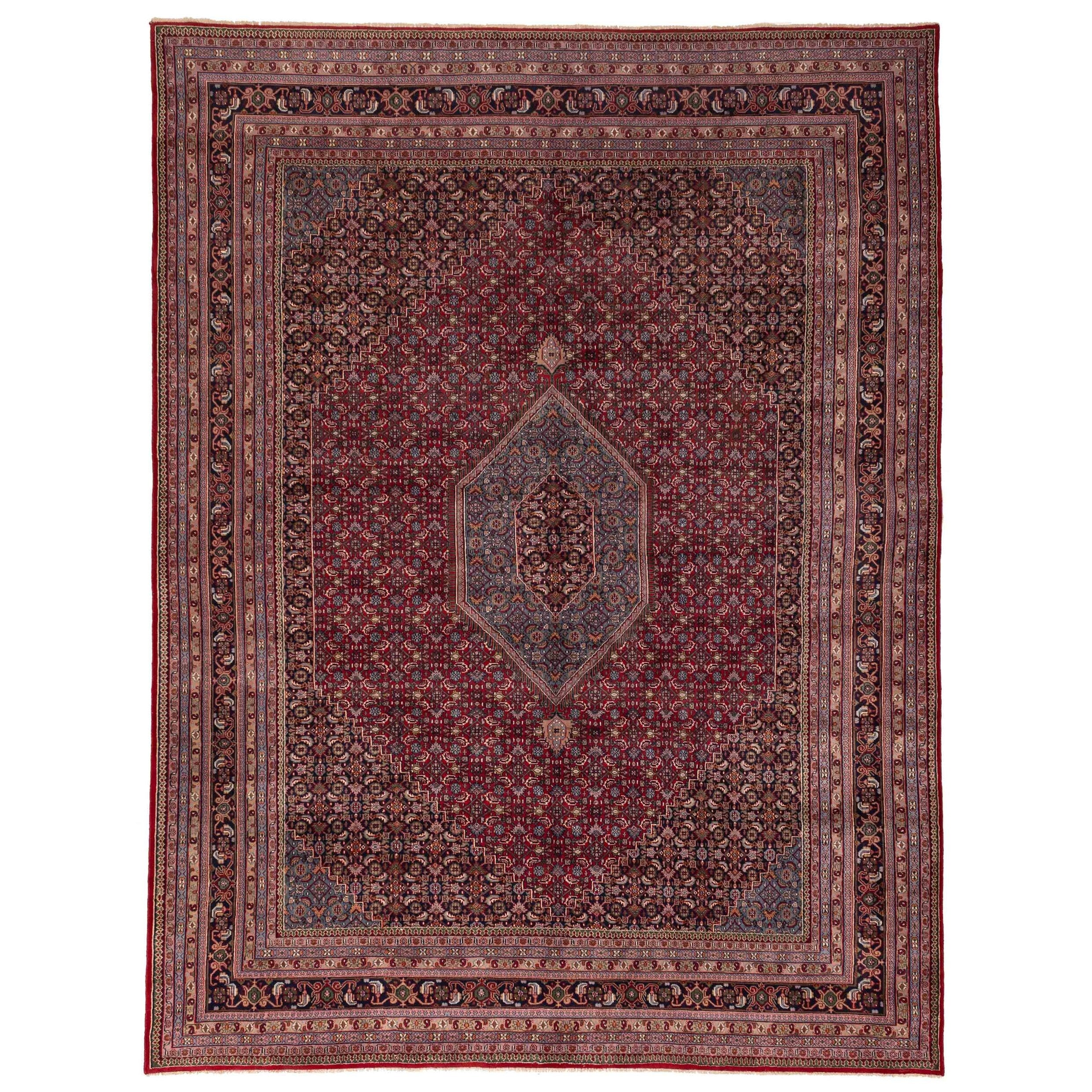Ecarpetgallery Hand Knotted Royal Mahal Red Wool Rug 96 X 126