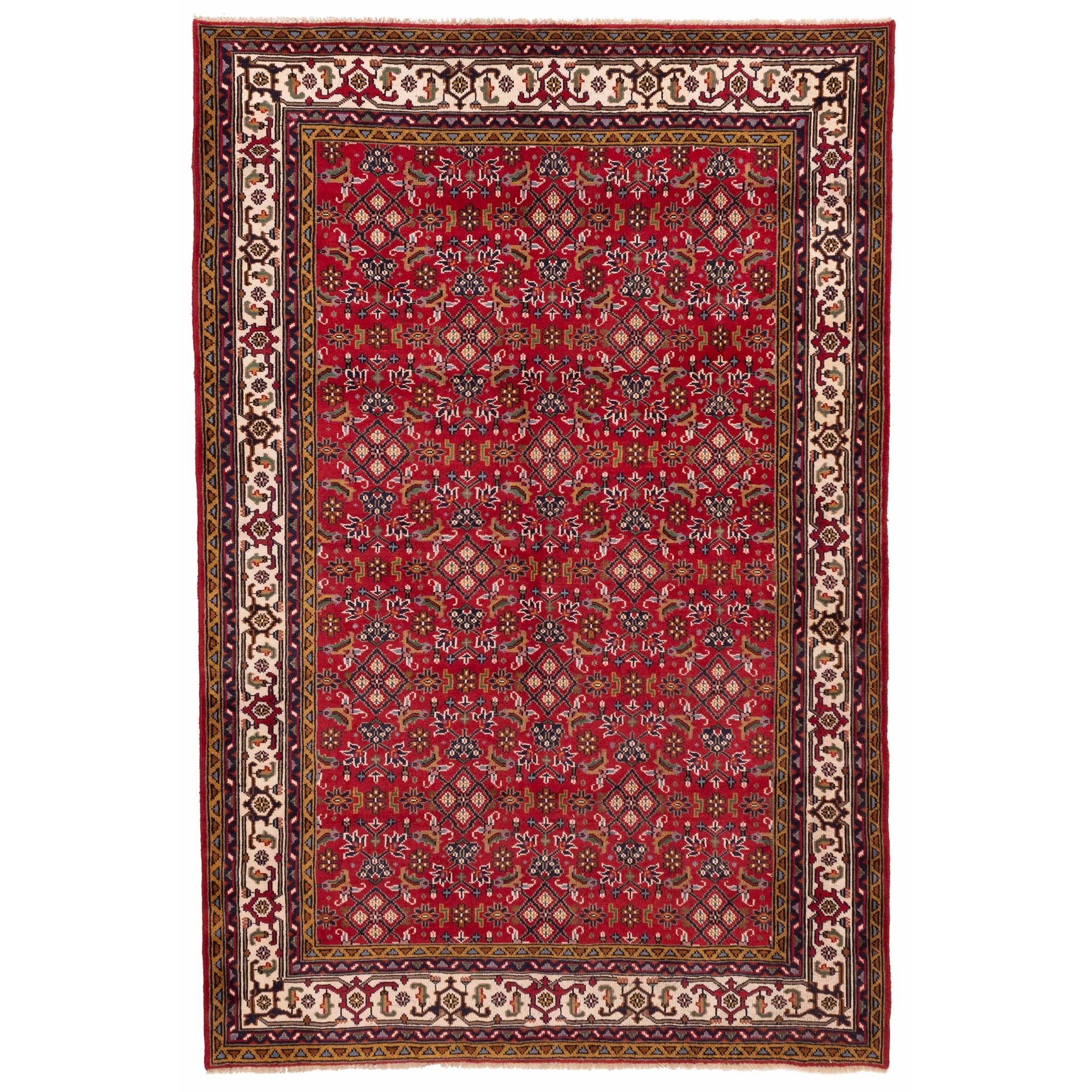 Ecarpetgallery Hand Knotted Royal Mahal Red Wool Rug 65 X 910