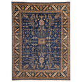 Ecarpetgallery Hand Knotted Serapi Heritage Dark Blue Wool Rug 811 X 1111