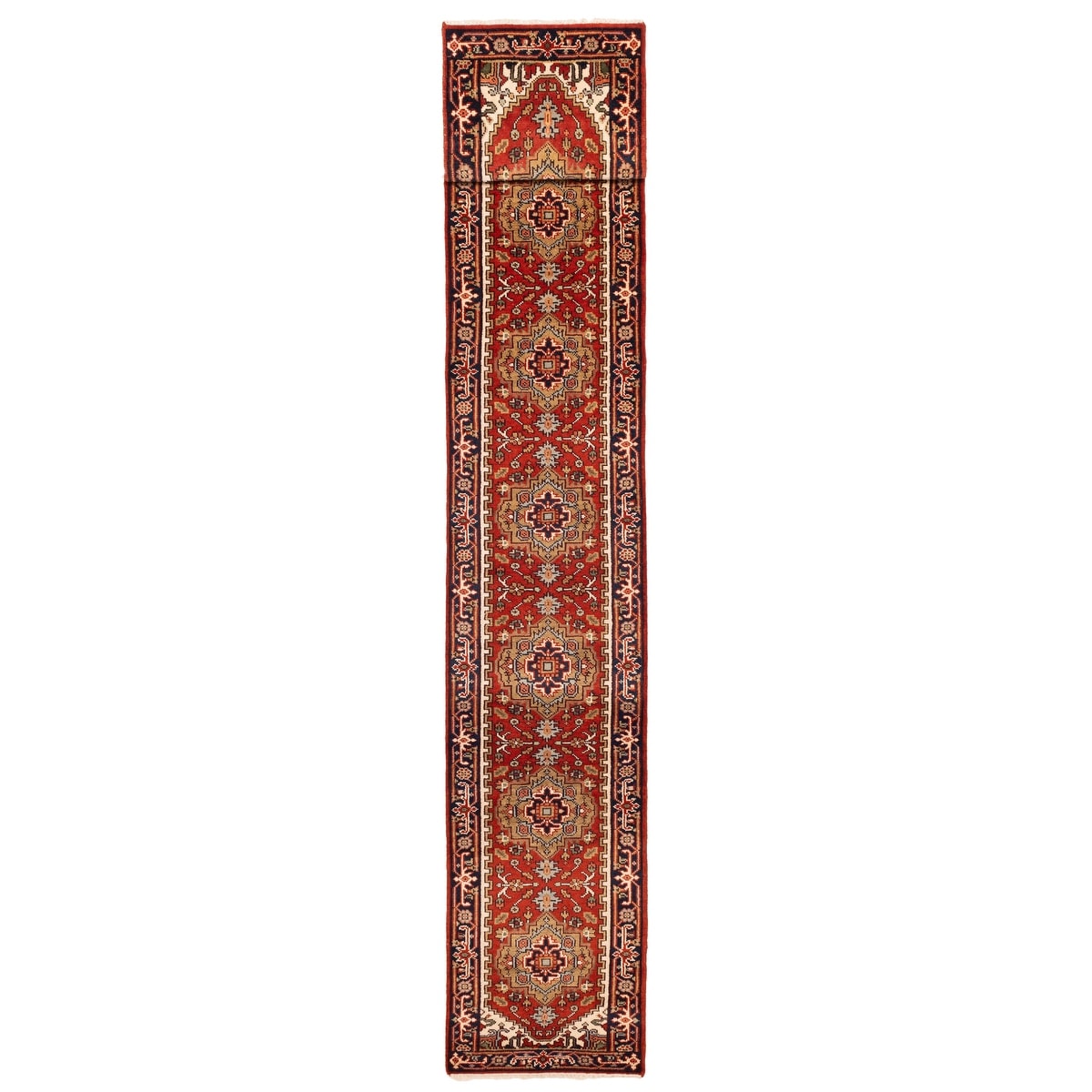 Ecarpetgallery Hand Knotted Serapi Heritage Light Red Wool Rug 26 X 235