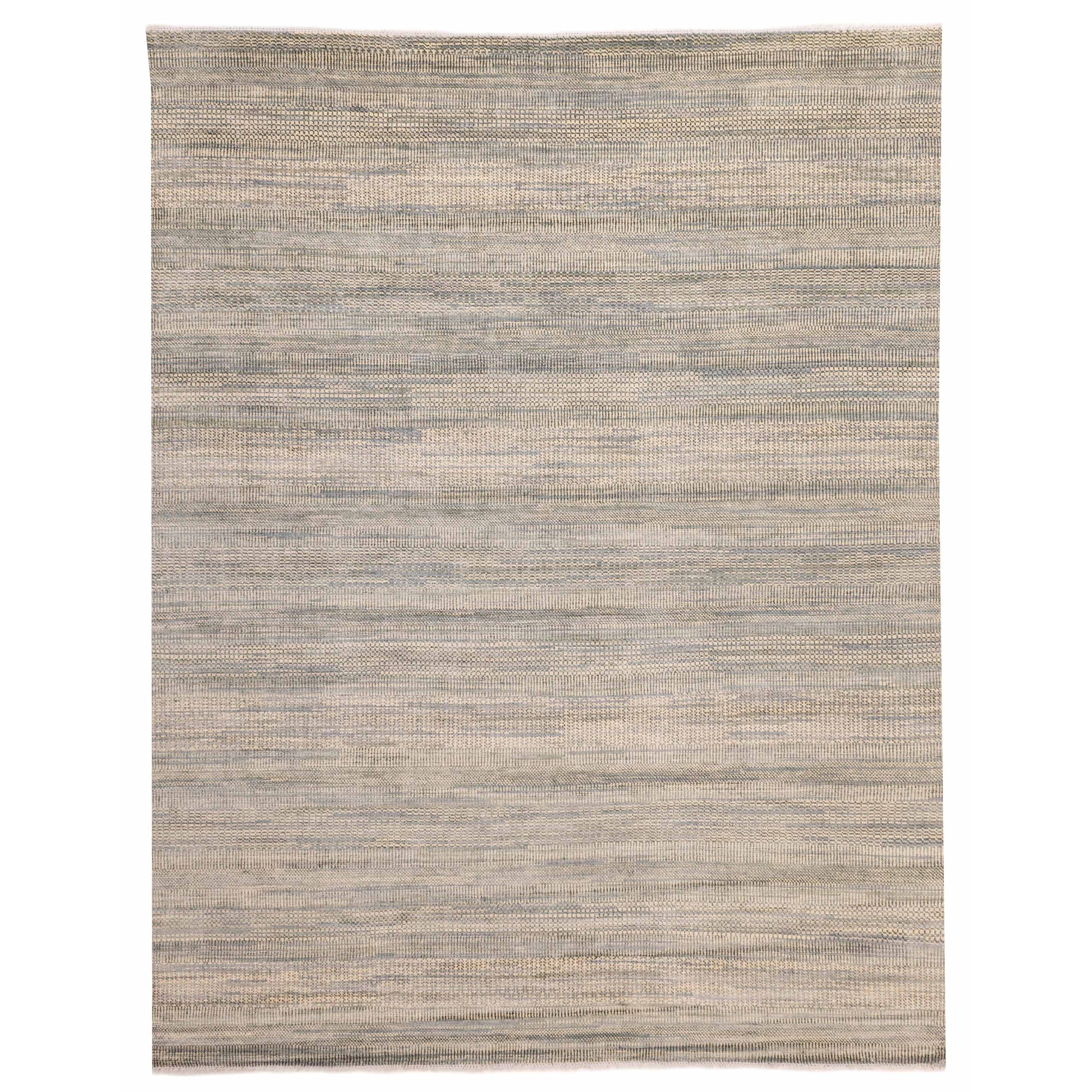 Ecarpetgallery Hand Knotted Silk Shadow Light Green Silk Wool Rug 90 X 115