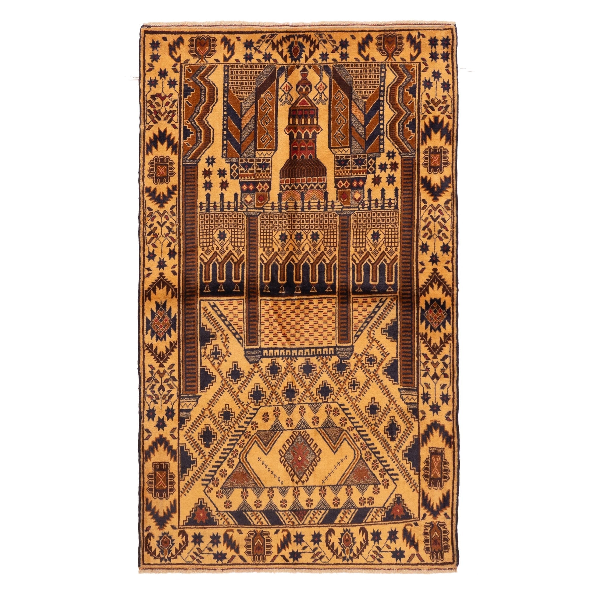 Ecarpetgallery Hand Knotted Teimani Beige Wool Rug 310 X 60