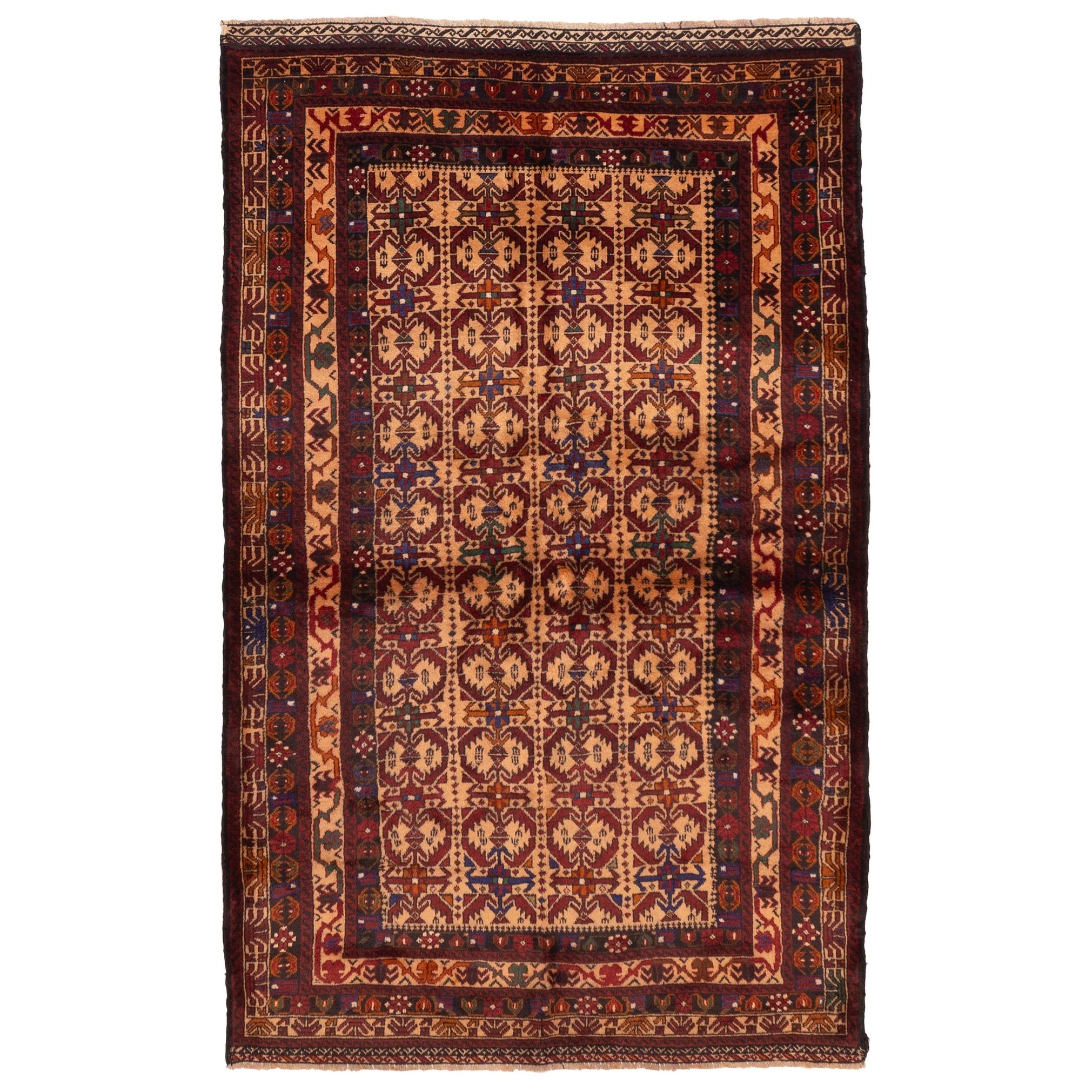 Ecarpetgallery Hand Knotted Teimani Beige Wool Rug 40 X 69