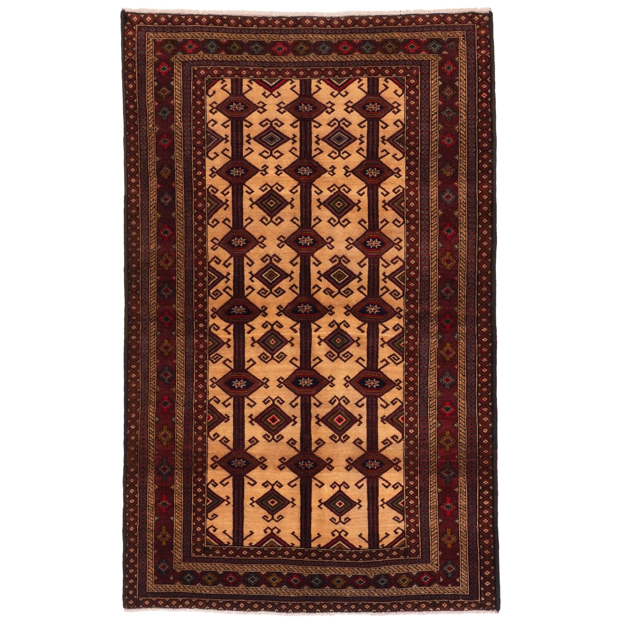 Ecarpetgallery Hand Knotted Teimani Beige Wool Rug 311 X 62