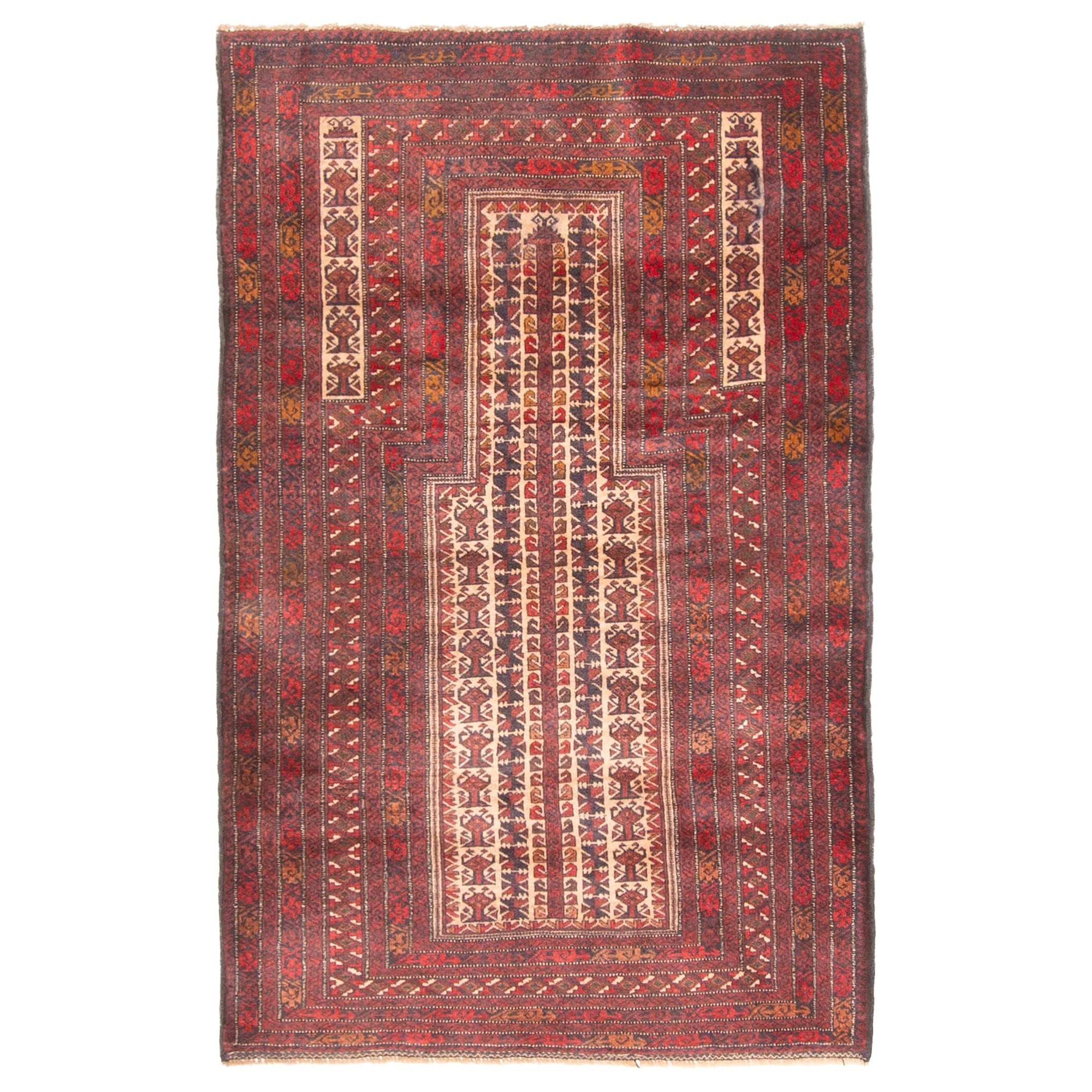 Ecarpetgallery Hand Knotted Teimani Beige Wool Rug 210 X 47