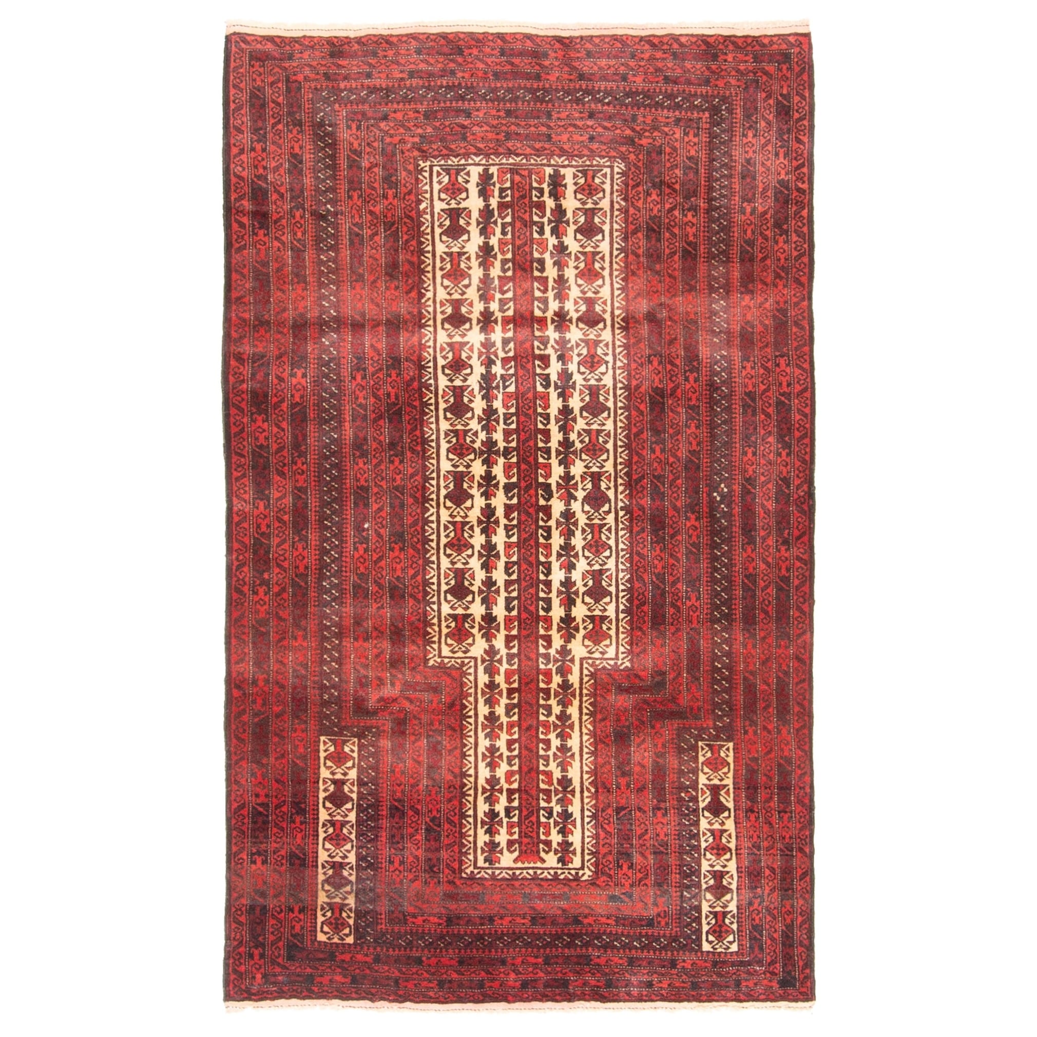 Ecarpetgallery Hand Knotted Teimani Beige Wool Rug 210 X 49