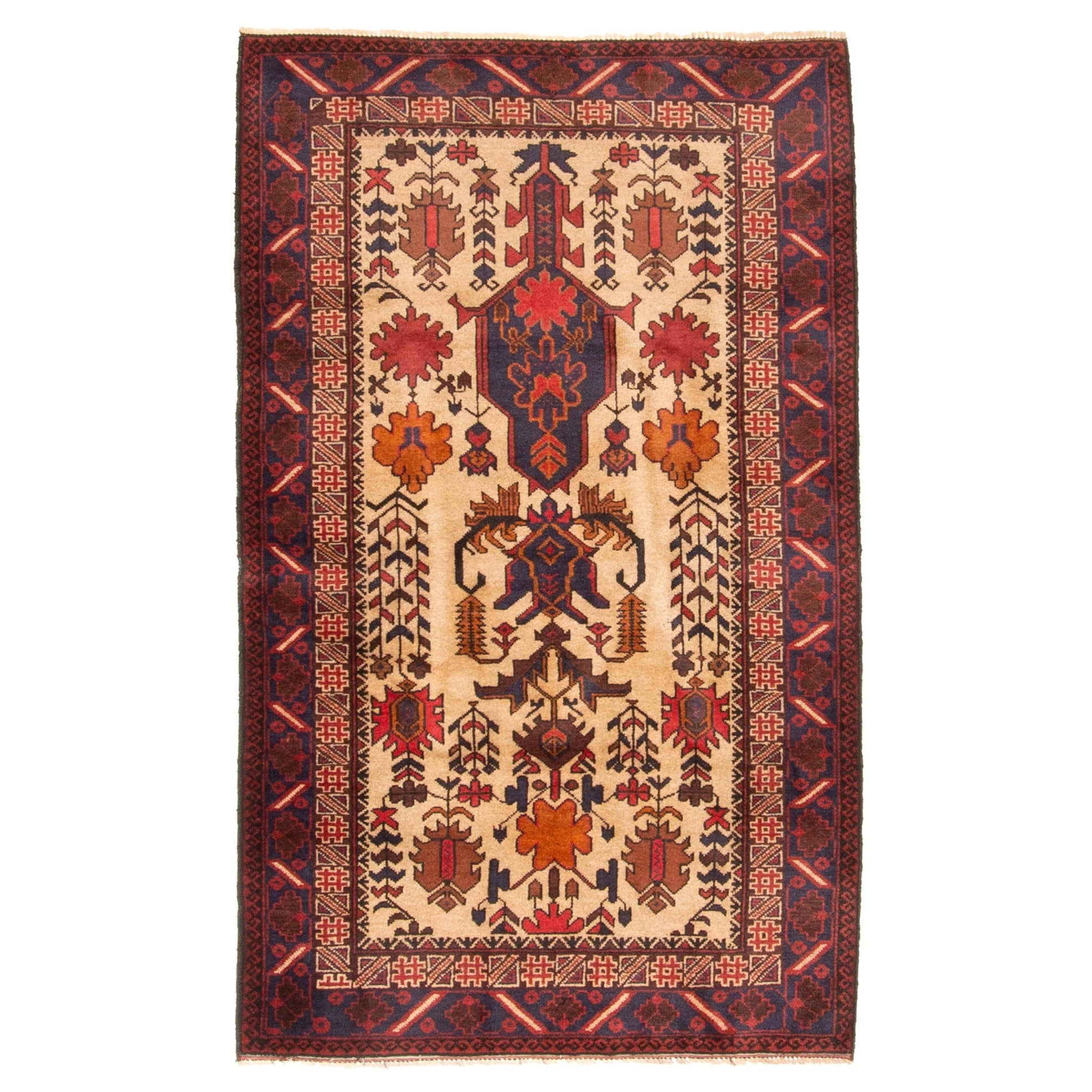 Ecarpetgallery Hand Knotted Teimani Beige Wool Rug 30 X 411