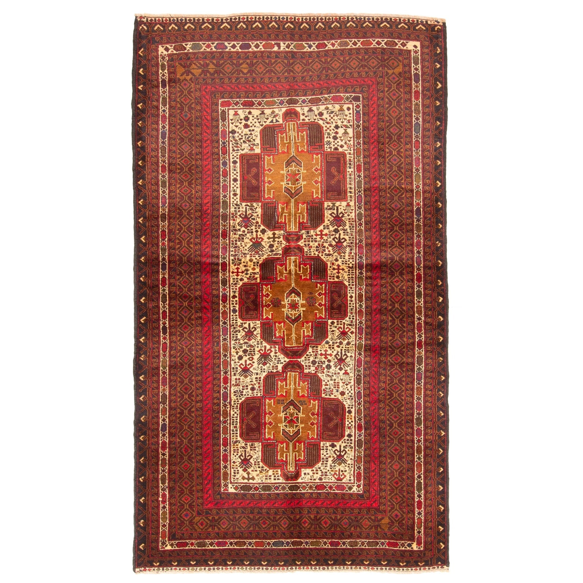 Ecarpetgallery Hand Knotted Teimani Beige Wool Rug 39 X 610