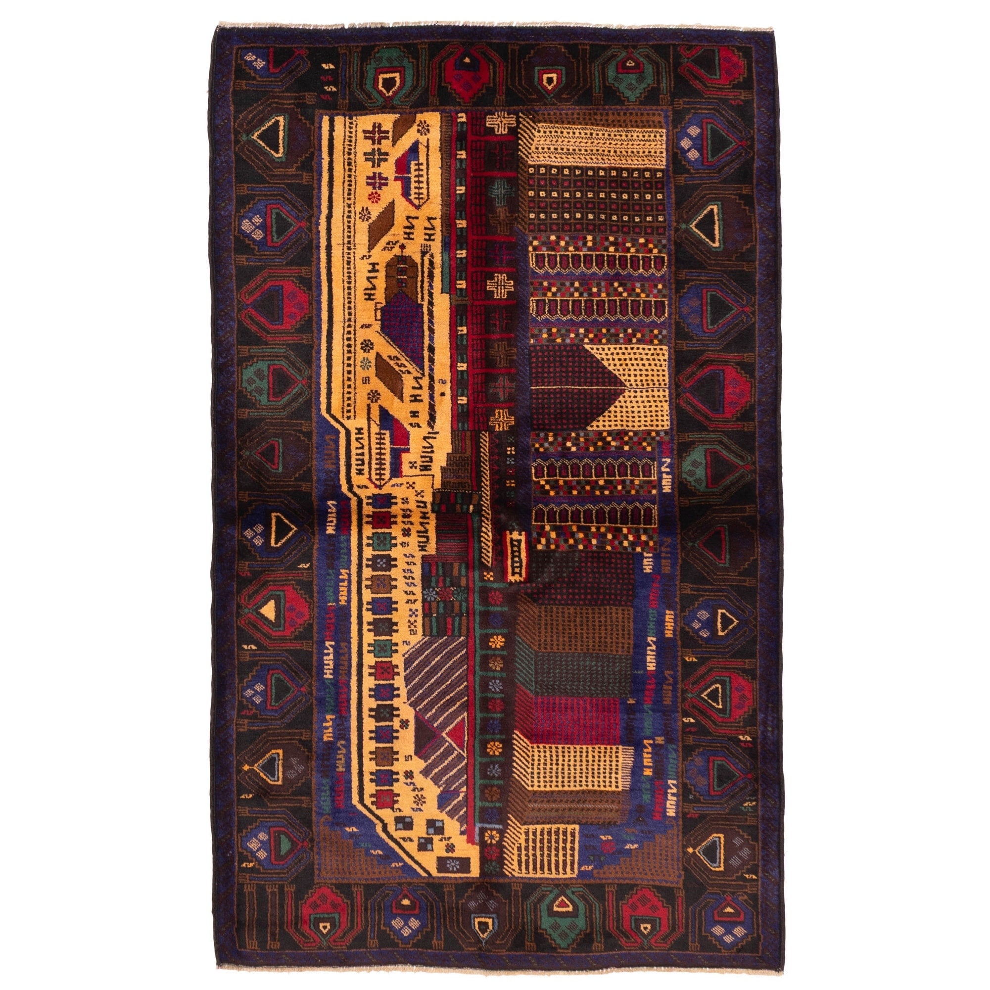Ecarpetgallery Hand Knotted Teimani Beige Wool Rug 38 X 63