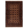 Ecarpetgallery Hand Knotted Teimani Beige Dark Red Wool Rug 41 X 63