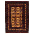 Ecarpetgallery Hand Knotted Teimani Beige Dark Red Wool Rug 45 X 62