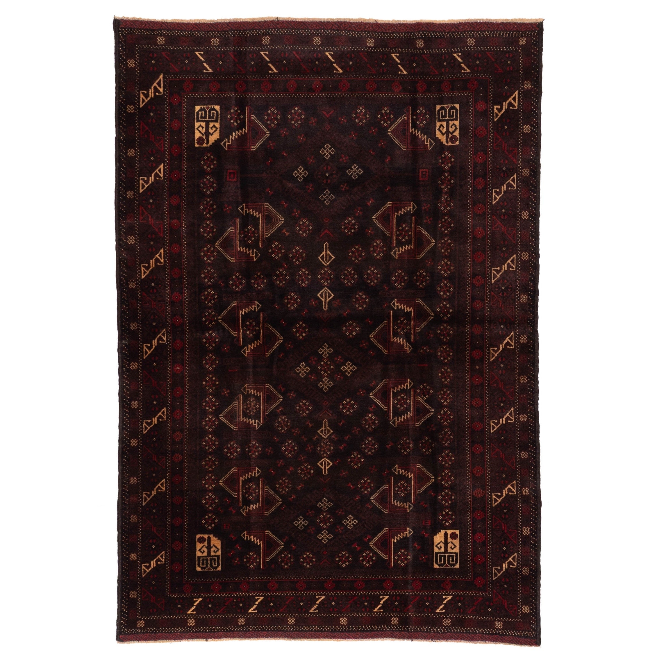 Ecarpetgallery Hand Knotted Teimani Black Wool Rug 46 X 67
