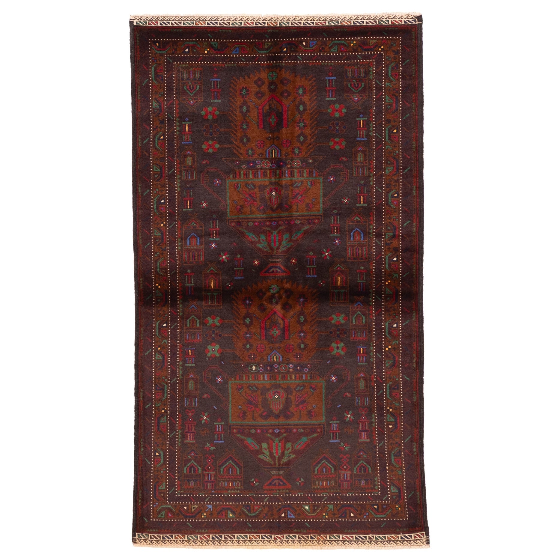 Ecarpetgallery Hand Knotted Teimani Black Wool Rug 310 X 68