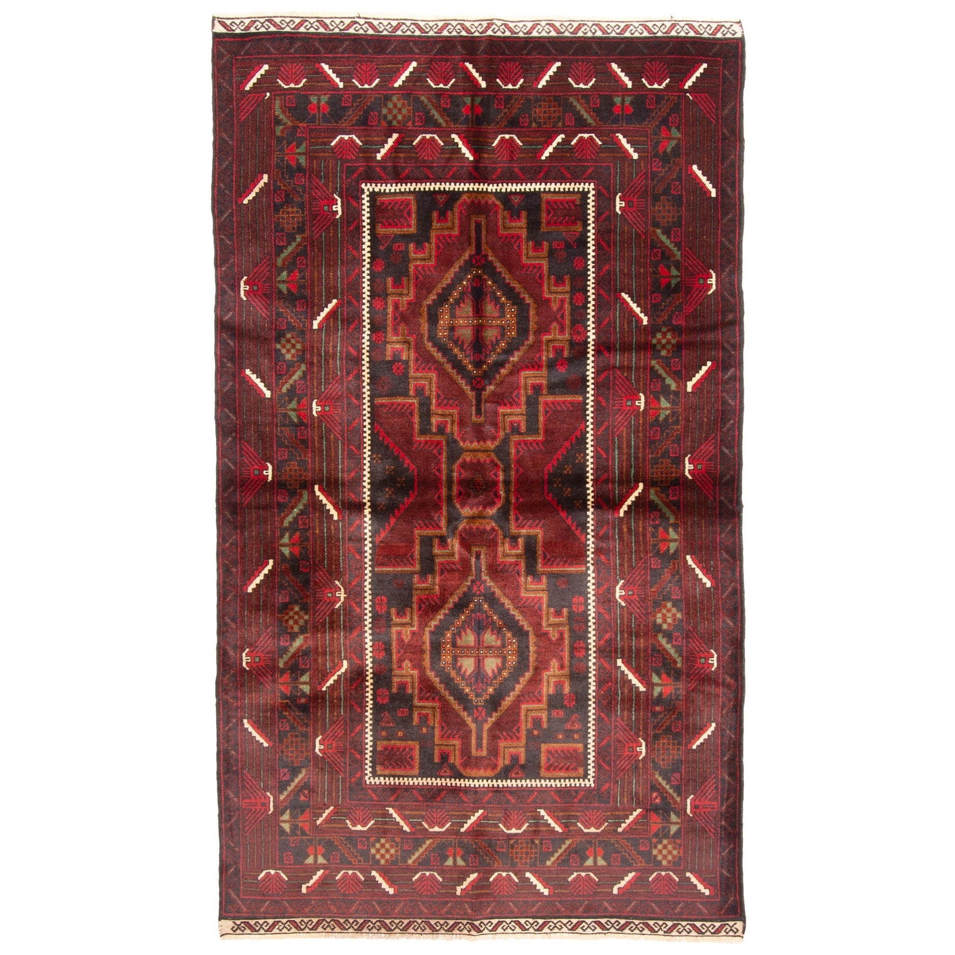 Ecarpetgallery Hand Knotted Teimani Black Wool Rug 37 X 66