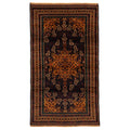 Ecarpetgallery Hand Knotted Teimani Black Wool Rug 38 X 69