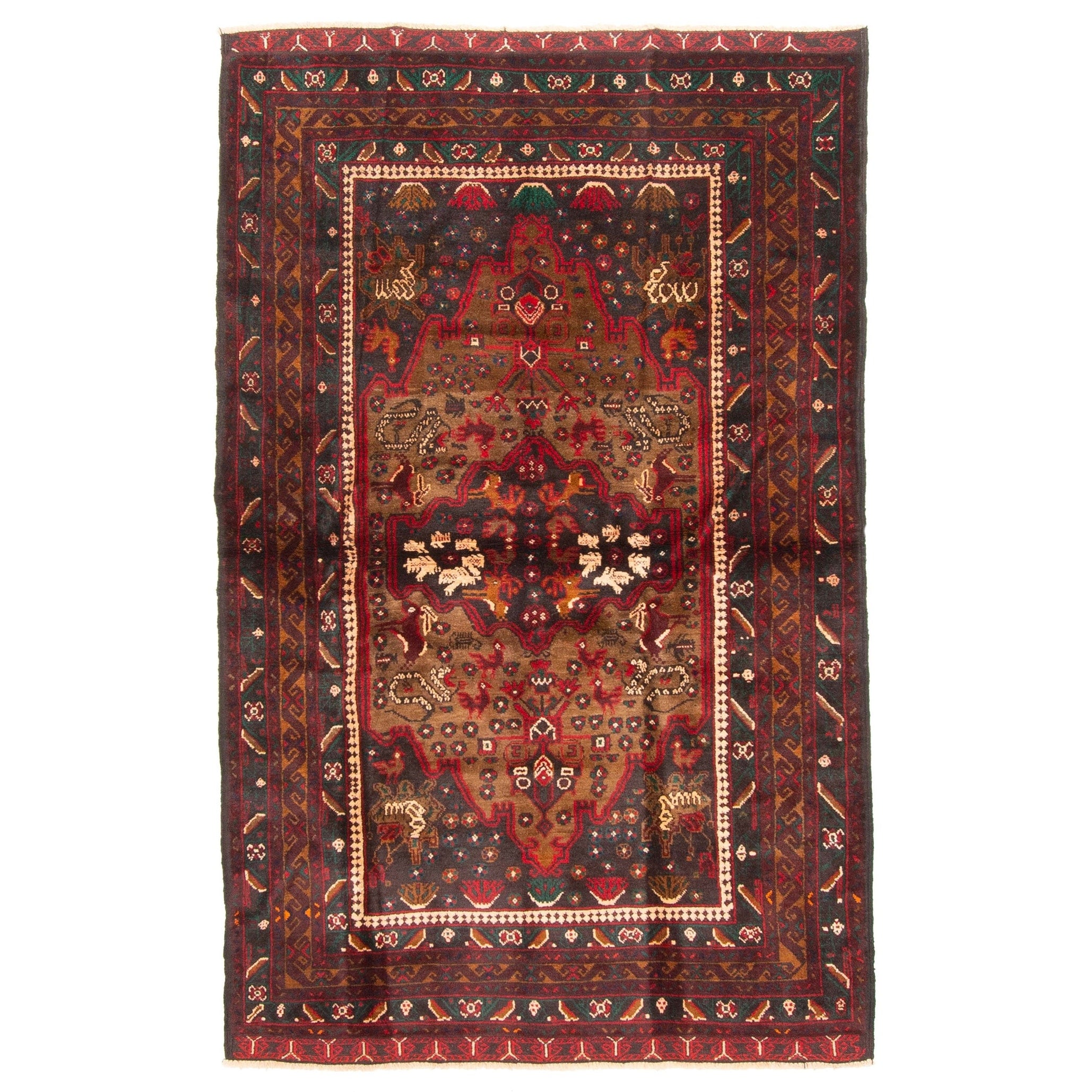 Ecarpetgallery Hand Knotted Teimani Black Wool Rug 40 X 65
