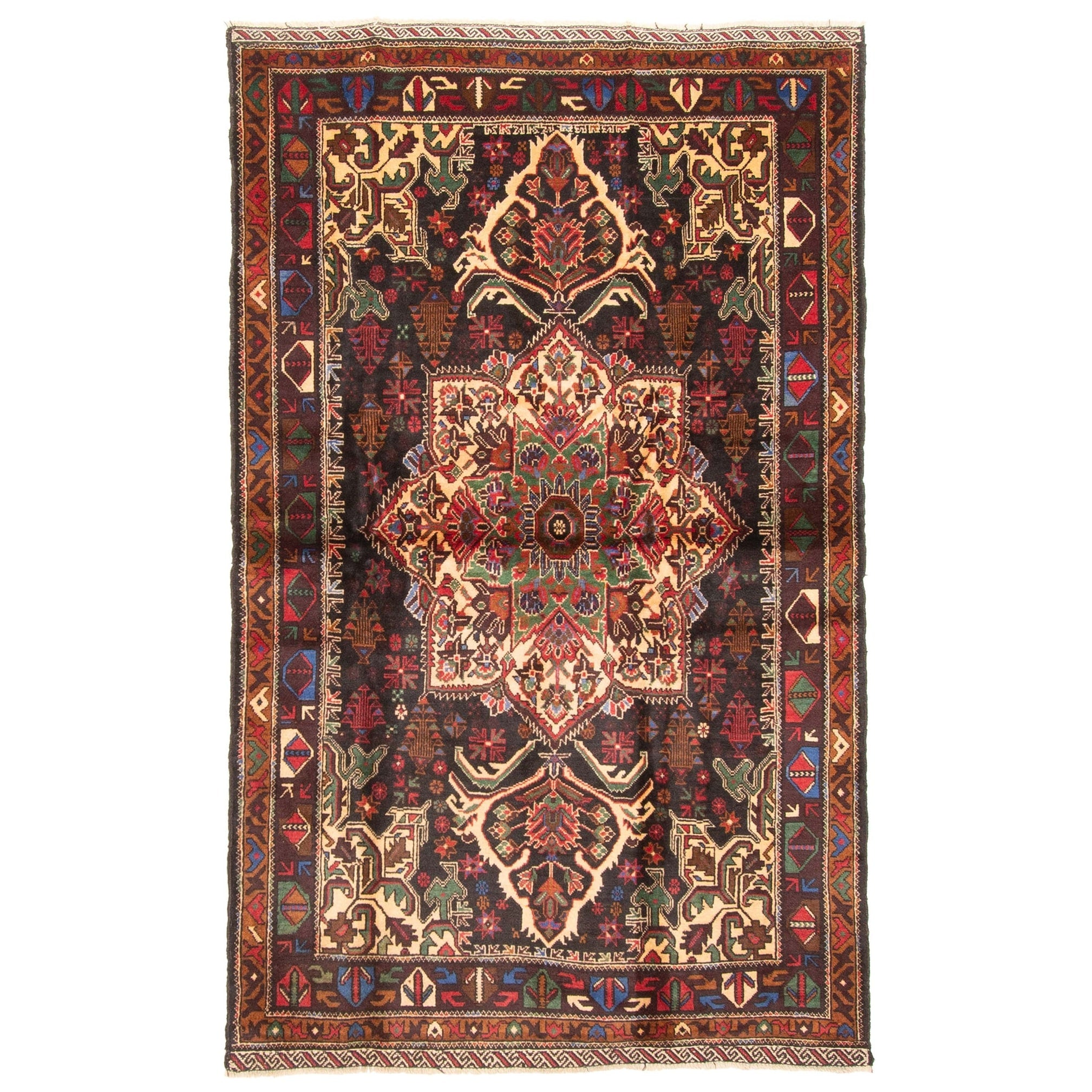 Ecarpetgallery Hand Knotted Teimani Black Wool Rug 40 X 65