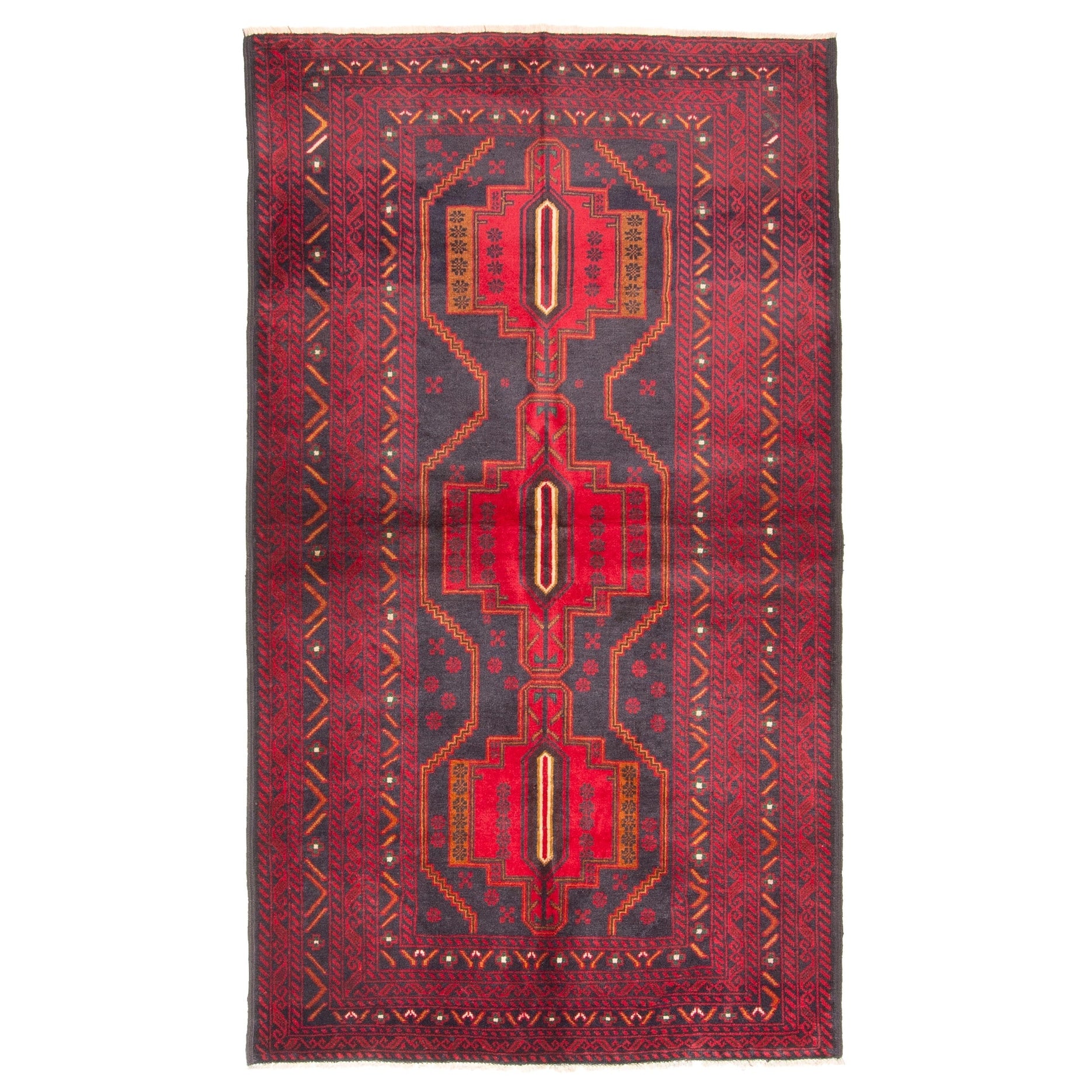 Ecarpetgallery Hand Knotted Teimani Black Wool Rug 37 X 65