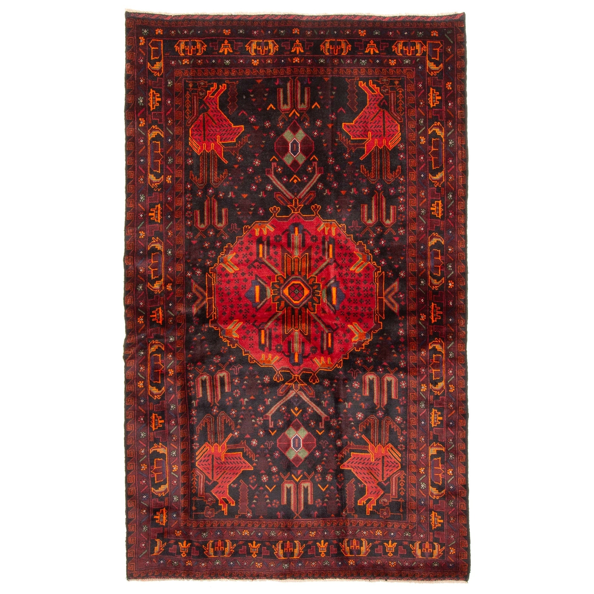 Ecarpetgallery Hand Knotted Teimani Black Wool Rug 44 X 73