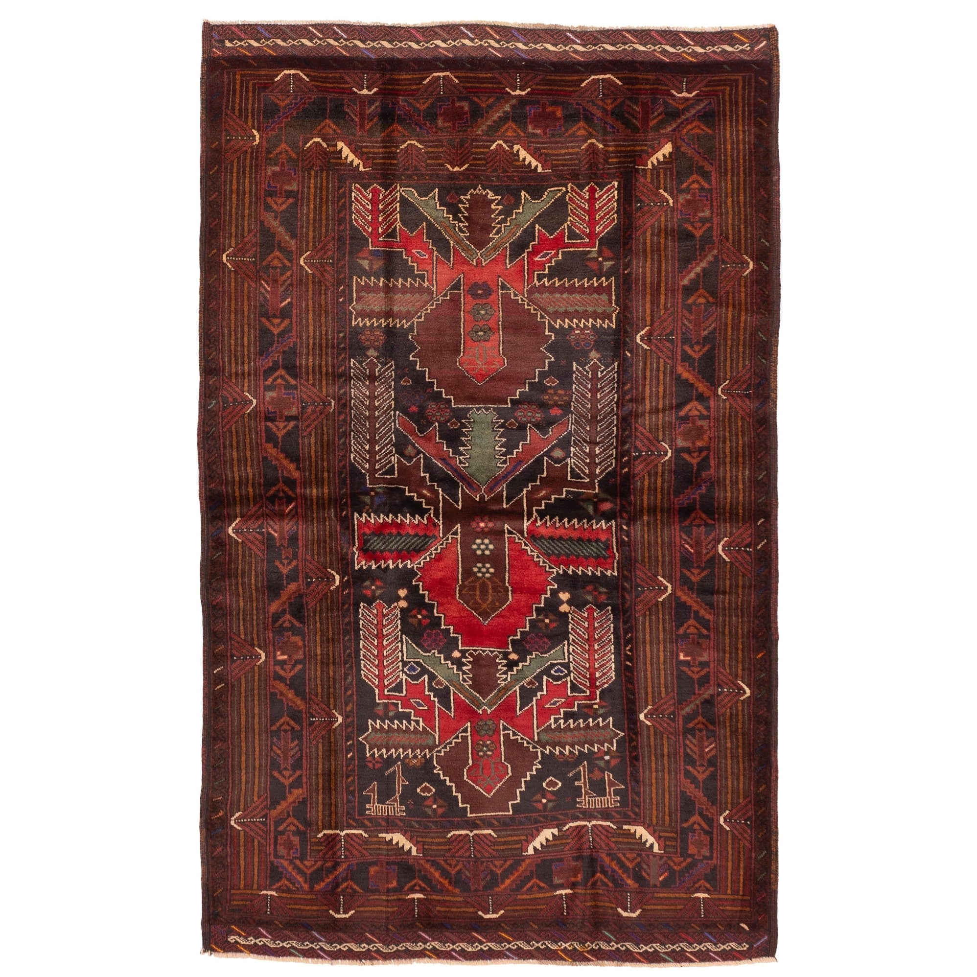 Ecarpetgallery Hand Knotted Teimani Black Wool Rug 44 X 70