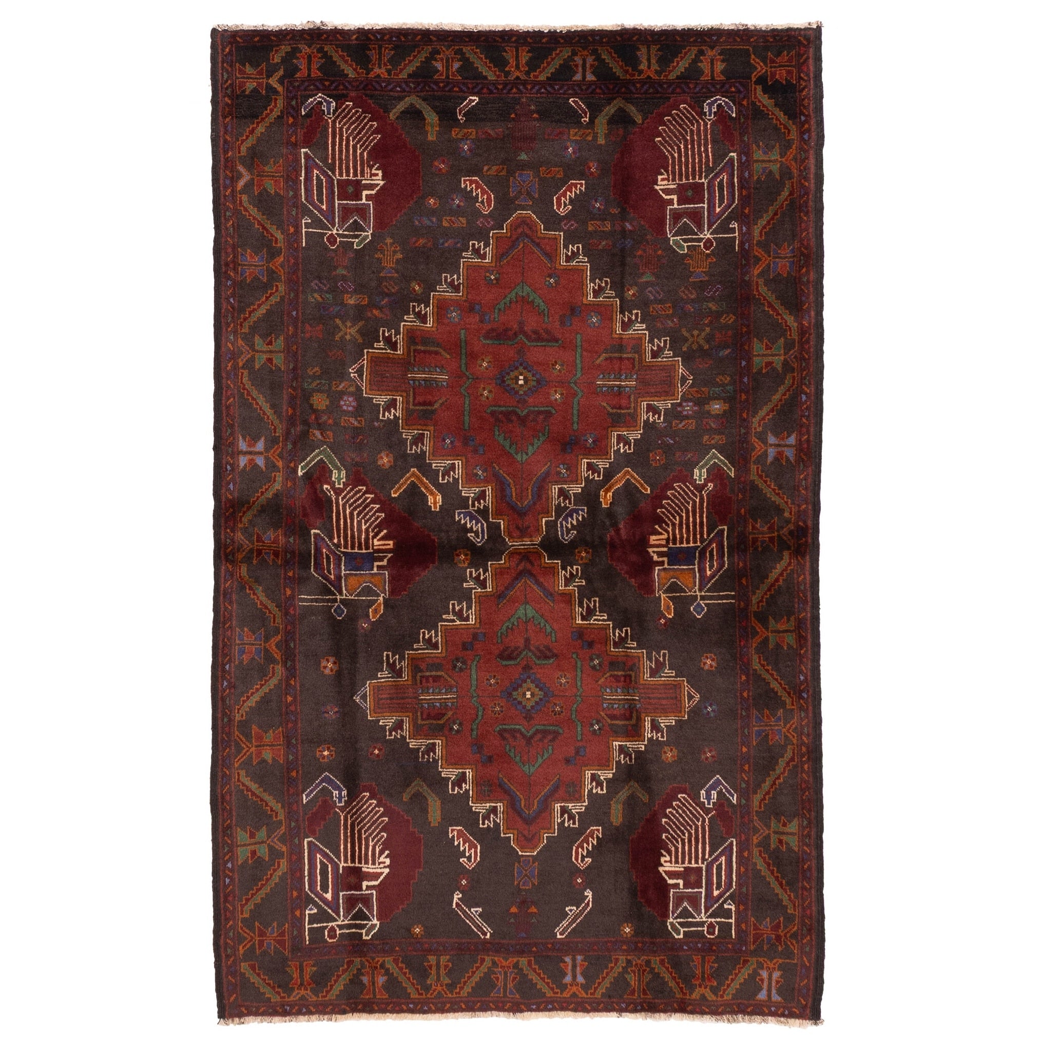 Ecarpetgallery Hand Knotted Teimani Black Wool Rug 311 X 68