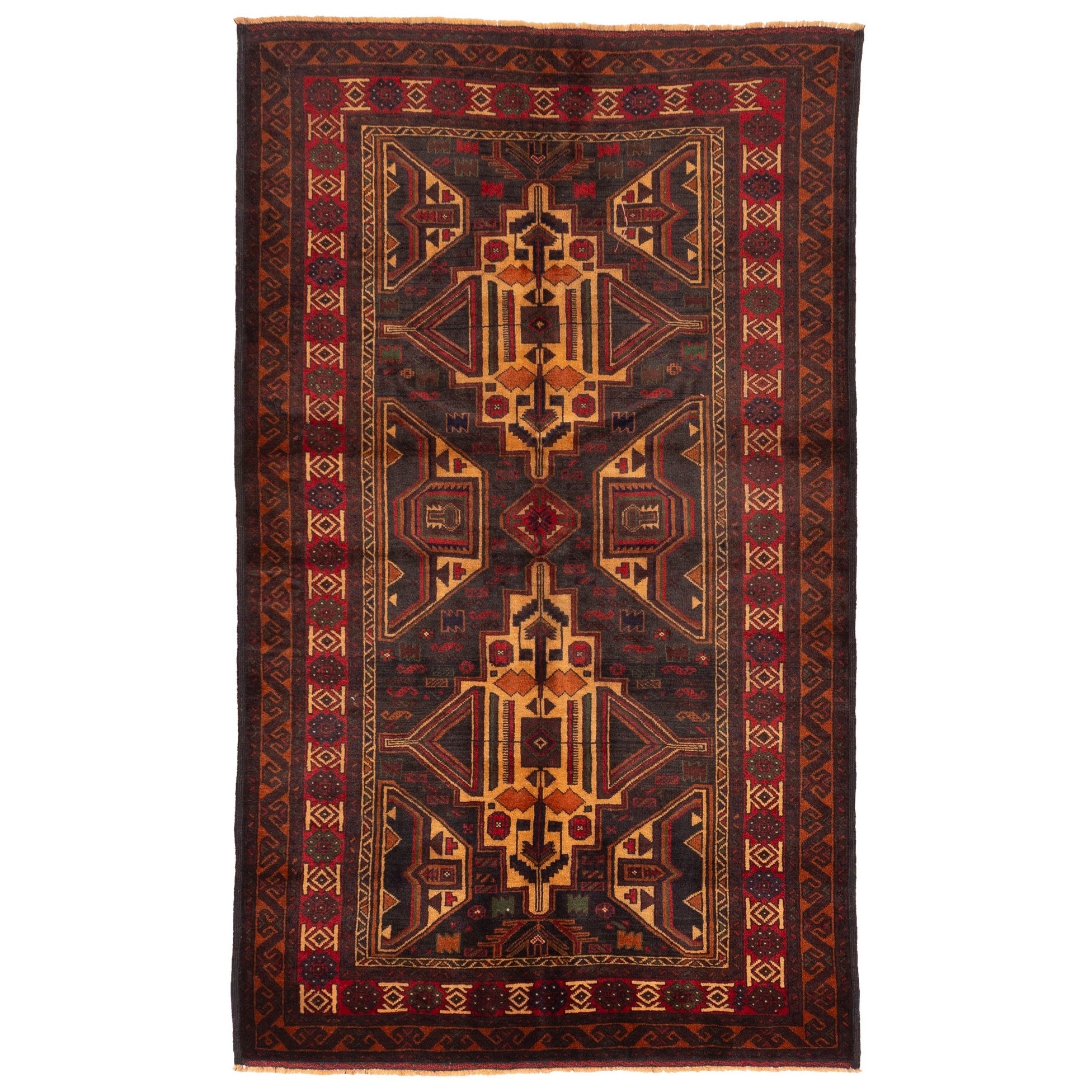 Ecarpetgallery Hand Knotted Teimani Black Wool Rug 40 X 67