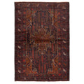 Ecarpetgallery Hand Knotted Teimani Black Brown Wool Rug 44 X 63