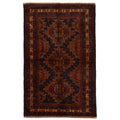 Ecarpetgallery Hand Knotted Teimani Black Brown Wool Rug 40 X 64