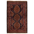 Ecarpetgallery Hand Knotted Teimani Black Brown Wool Rug 40 X 63