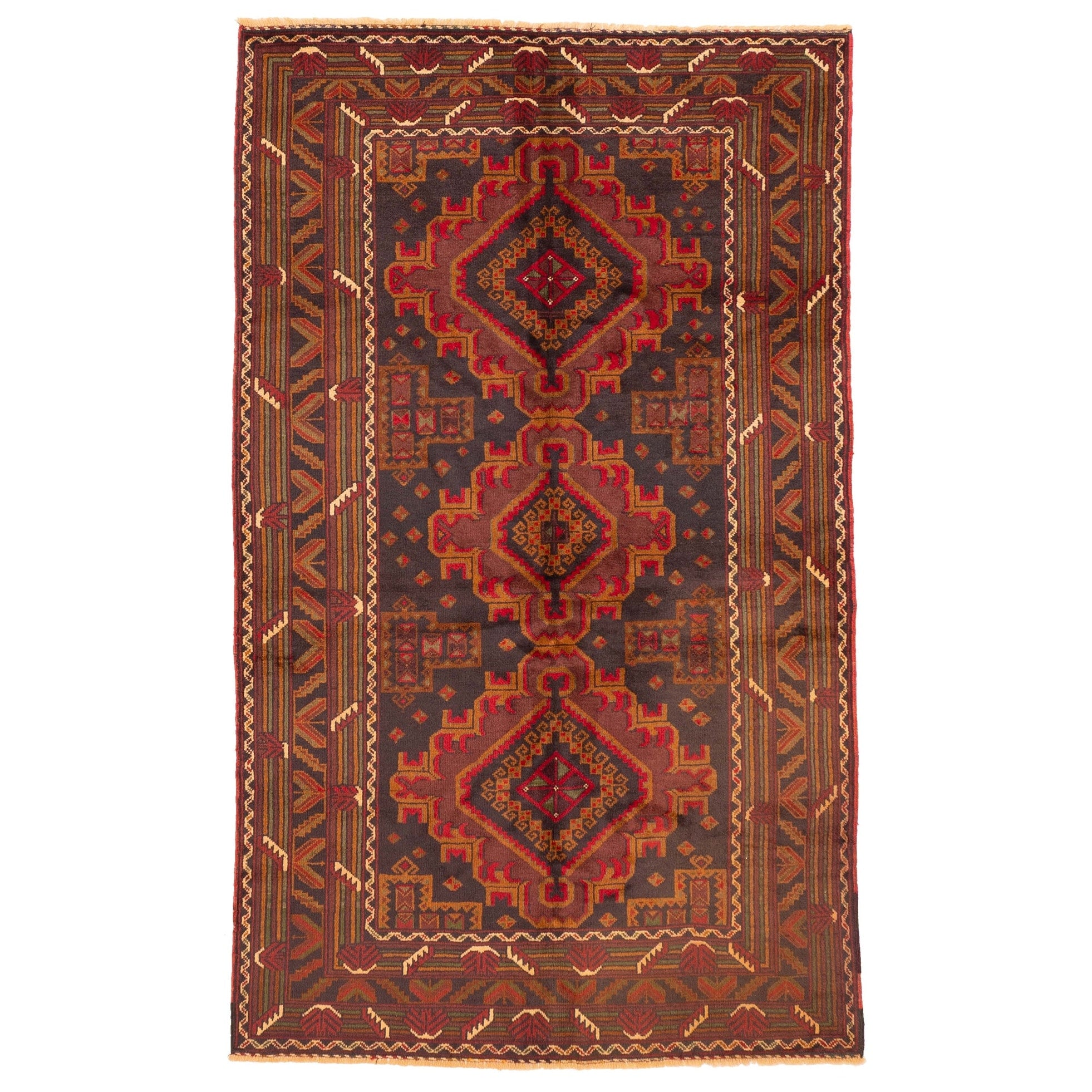 Ecarpetgallery Hand Knotted Teimani Black Brown Wool Rug 310 X 67