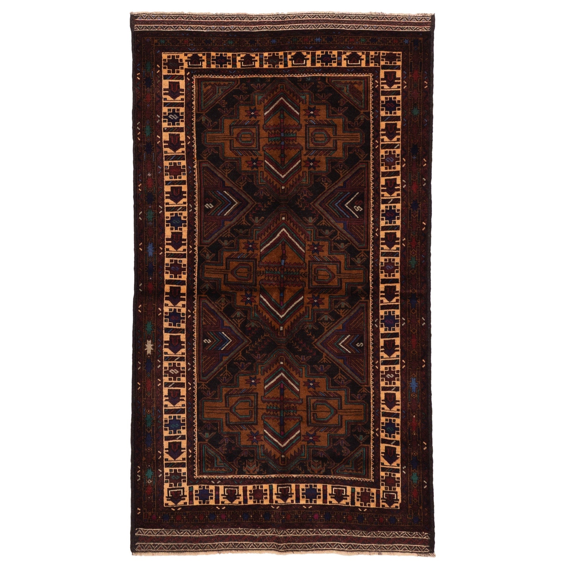 Ecarpetgallery Hand Knotted Teimani Black Brown Wool Rug 310 X 611