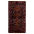 Ecarpetgallery Hand Knotted Teimani Black Burnt Orange Wool Rug 311 X 77
