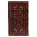 Ecarpetgallery Hand Knotted Teimani Black Burnt Orange Wool Rug 310 X 67