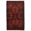 Ecarpetgallery Hand Knotted Teimani Black Copper Wool Rug 44 X 71