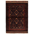 Ecarpetgallery Hand Knotted Teimani Black Dark Red Wool Rug 43 X 63