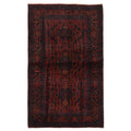 Ecarpetgallery Hand Knotted Teimani Black Dark Red Wool Rug 311 X 65