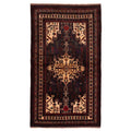 Ecarpetgallery Hand Knotted Teimani Black Dark Red Wool Rug 311 X 73