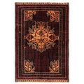 Ecarpetgallery Hand Knotted Teimani Black Dark Red Wool Rug 40 X 510