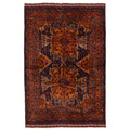 Ecarpetgallery Hand Knotted Teimani Black Orange Wool Rug 43 X 69