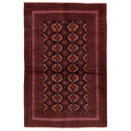 Ecarpetgallery Hand Knotted Teimani Black Red Wool Rug 37 X 58