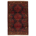 Ecarpetgallery Hand Knotted Teimani Black Red Wool Rug 310 X 63
