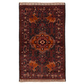 Ecarpetgallery Hand Knotted Teimani Black Red Wool Rug 310 X 65