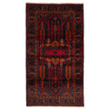 Ecarpetgallery Hand Knotted Teimani Black Red Wool Rug 310 X 69