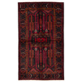 Ecarpetgallery Hand Knotted Teimani Black Red Wool Rug 311 X 69