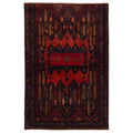 Ecarpetgallery Hand Knotted Teimani Black Red Wool Rug 311 X 63