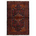 Ecarpetgallery Hand Knotted Teimani Black Rust Wool Rug 42 X 66