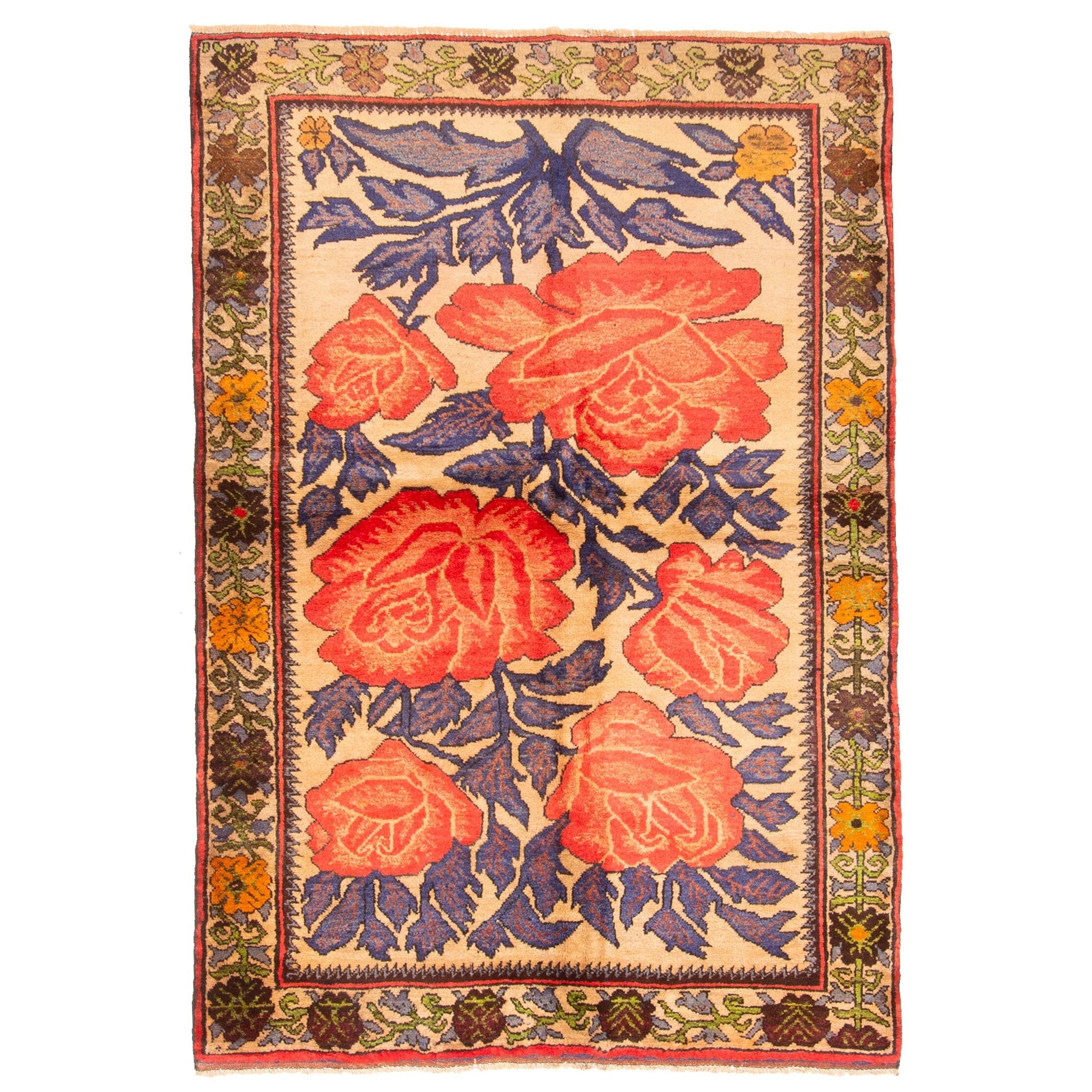 Ecarpetgallery Hand Knotted Teimani Blue Wool Rug 40 X 511