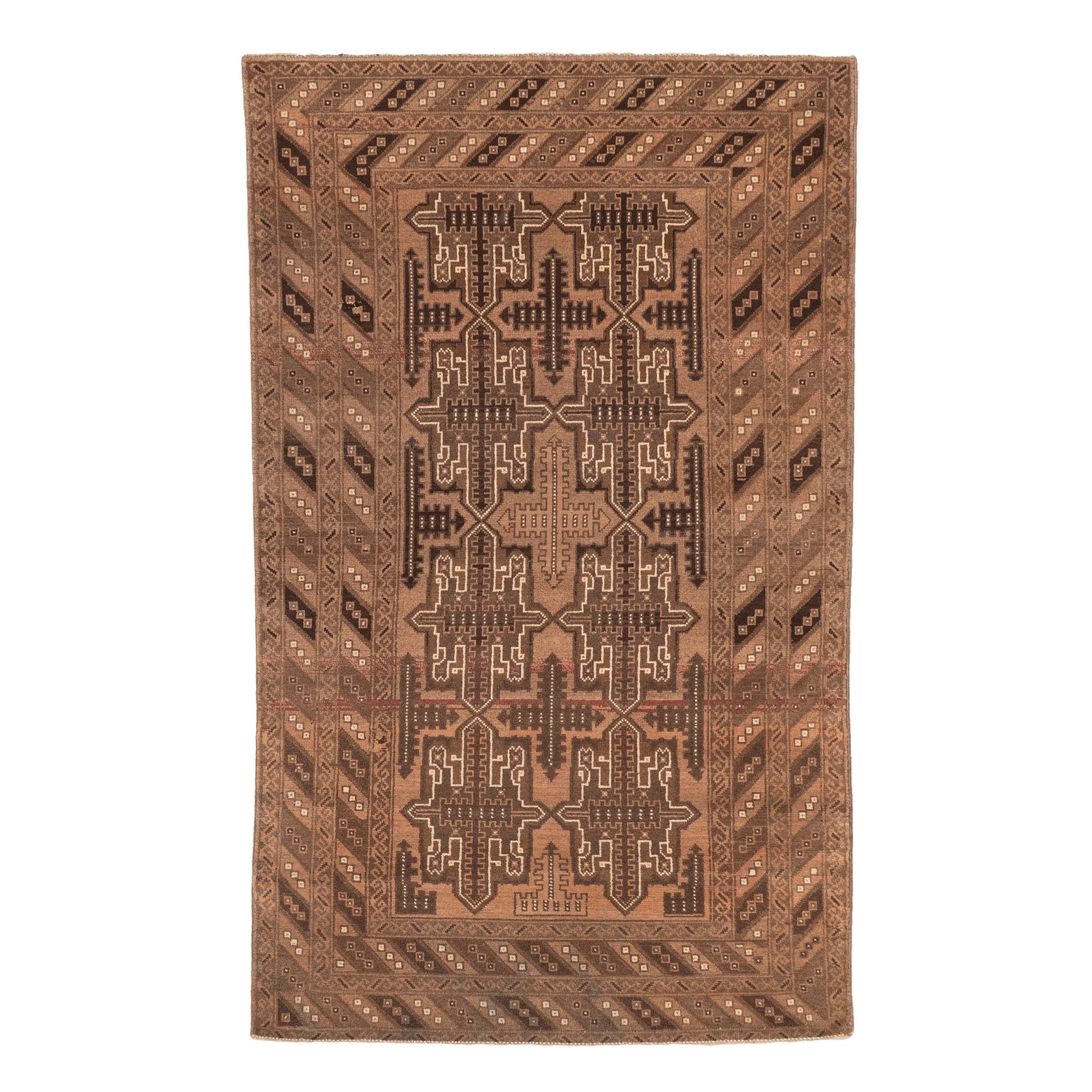Ecarpetgallery Hand Knotted Teimani Brown Wool Rug 35 X 511
